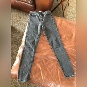 LEVI’S 311 Shaping Skinny Jeans- 27, distressed black/ grey